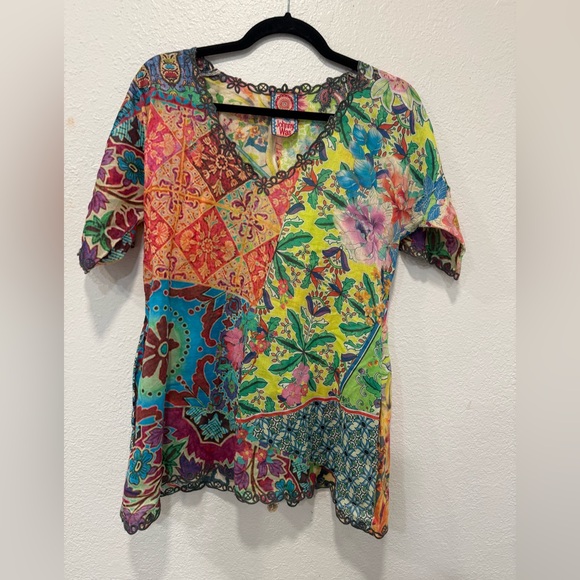 Johnny Was Tops - Johnny Was Women's Short sleeve Tops Tunic